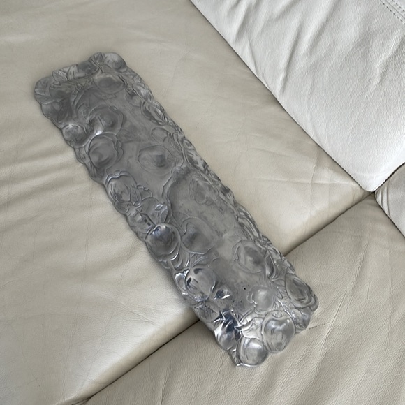 Decorative Metal Harvest/Apples Tray/Plate - Picture 3 of 5